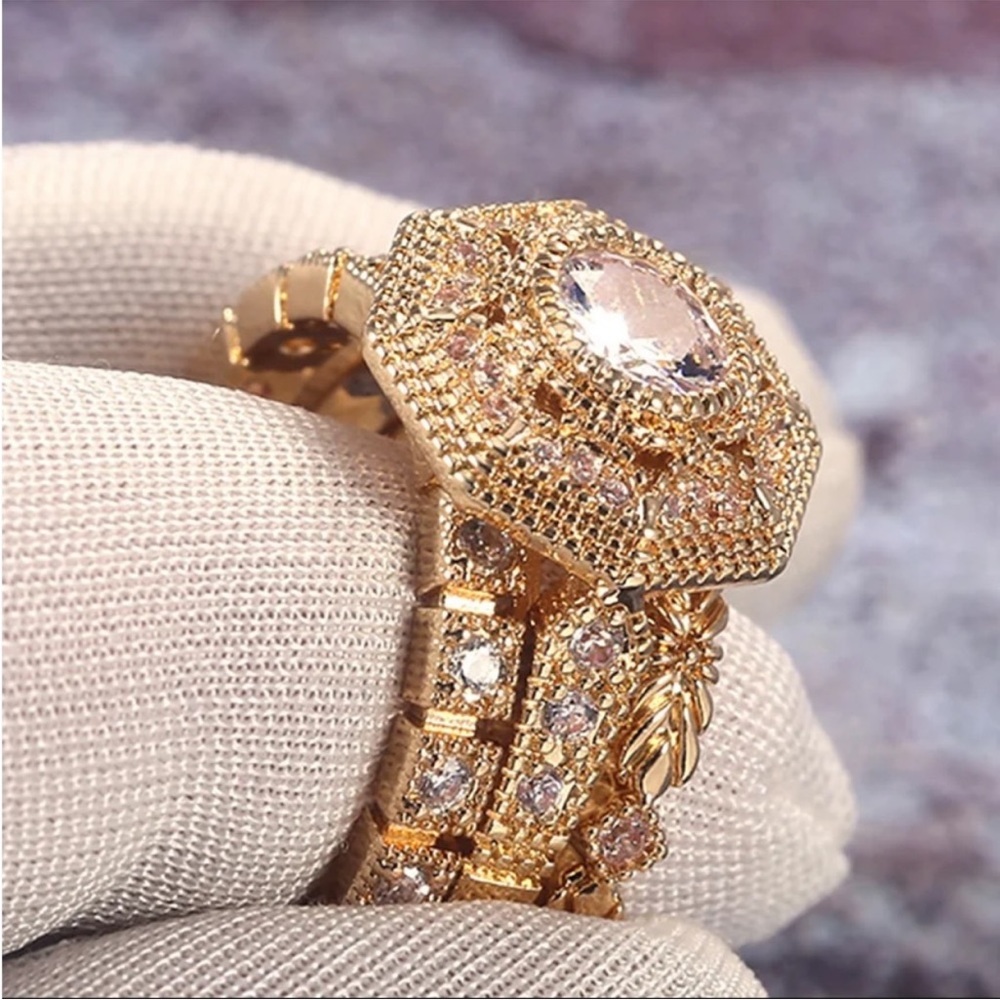 NEW Luxury 3PC Bridal Ring Sets - Picture 3 of 6